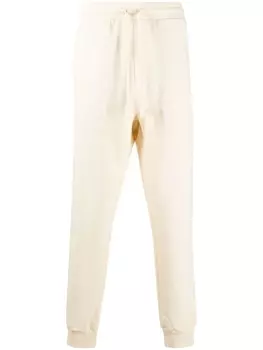Nanushka спортивные брюки с вышитым логотипом, нейтральный цвет