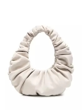 Nanushka сумка-тоут со сборками, нейтральный цвет