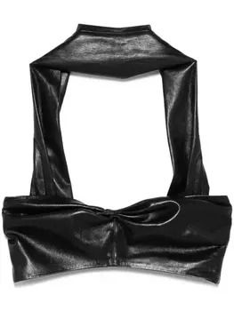 Nanushka топ без рукавов, черный