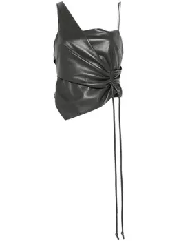 Nanushka топ Chudel, зеленый