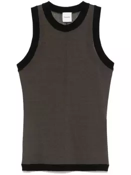 Nanushka топ Denalie без рукавов, зеленый