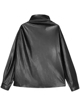 Nanushka топ с драпировкой, черный