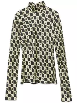 Nanushka топ с высоким воротником, желтый