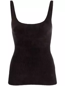 Nanushka топ в рубчик, серый