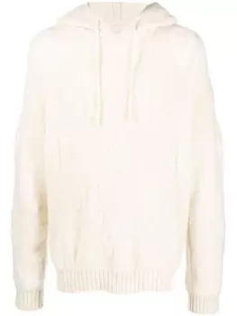 Nanushka трикотажное худи, нейтральный цвет