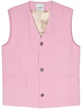 Nanushka твидовый топ Temme, розовый