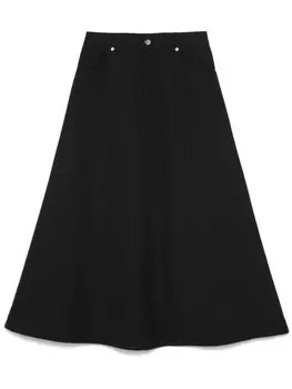 Nanushka юбка миди Cintia, серый