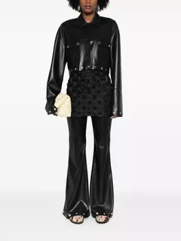 Nanushka юбка мини Sarra, черный