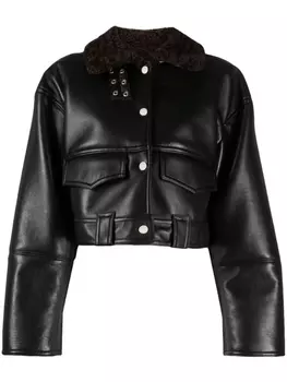 Nanushka укороченная куртка, черный