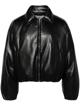 Nanushka укороченный пуховик, черный