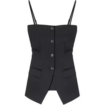 NANUSHKA Жилет Alessa Tailored из техноатласа