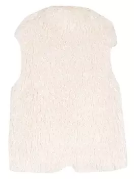 Nanushka жилет из искусственного меха, белый