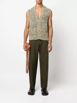 Nanushka жилет на пуговицах, желтый