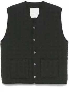 Nanushka жилет Tymen, зеленый