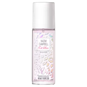 Naomi Campbell Cat Deluxe Silver парфюмированный дезодорант для тела для женщин, 75 мл