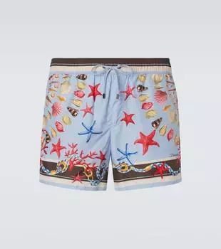 Напечатанные плавки Dolce&Gabbana, синий