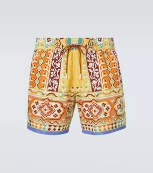 Напечатанные плавки Etro, Print On White Base