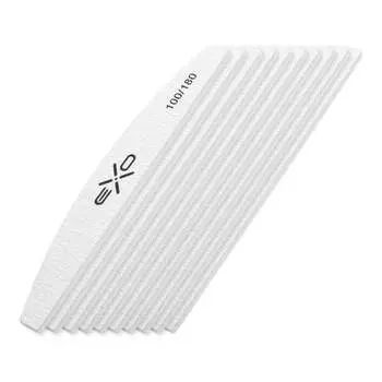 Напильник-полумесяц EXO, лодочка белая 100/180 10 шт. Active