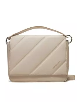 Наплечная сумка Calvin Klein Jeans Quilted Boxy Flap Crossbody24 K60K612243, экрю