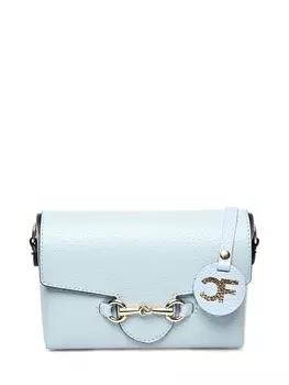 Наплечная сумка Carla Ferreri, бирюзовый