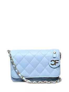 Наплечная сумка Carla Ferreri, бирюзовый