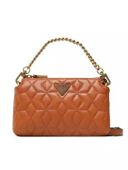 Наплечная сумка Elenia (QB) Mini Bags HWQB86 Guess, коричневый