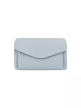 Наплечная сумка faina Crossbody Bag Aus Leder, светло-синий