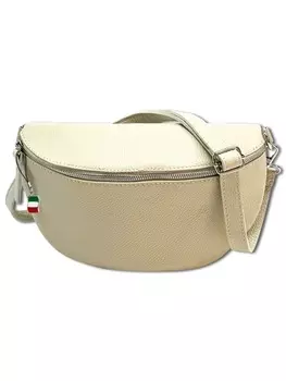Наплечная сумка Florence Grteltasche Leder beige ca. 29cm