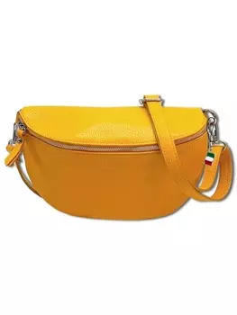 Наплечная сумка Florence Grteltasche Leder gelb ca. 29cm