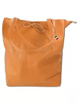 Наплечная сумка Florence Shopper, Schultertasche Leder tan, hellbraun ca. 28cm