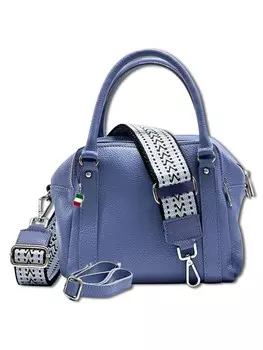 Наплечная сумка Florence Umhngetasche, Citytasche Leder blau ca. 22cm