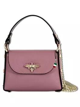 Наплечная сумка Florence Umhngetasche Leder rosa, antik ca. 19cm