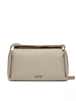 Наплечная сумка Gracie Mini Bag_Jcq Mono Calvin Klein, бежевый