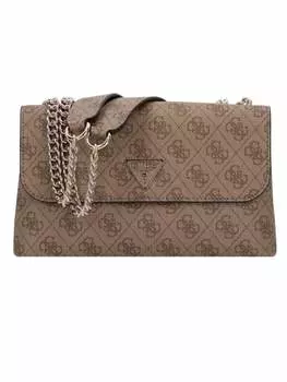 Наплечная сумка Guess, цвет latte logo