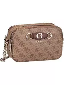 Наплечная сумка Guess, цвет latte logo/brown