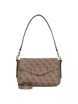 Наплечная сумка Guess Eco Brenton - Umhngetasche 23 cm, цвет latte logo