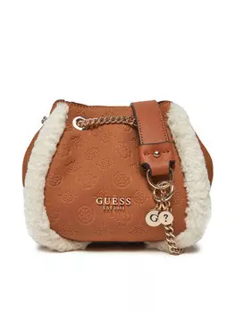 Наплечная сумка Guess, коричневый