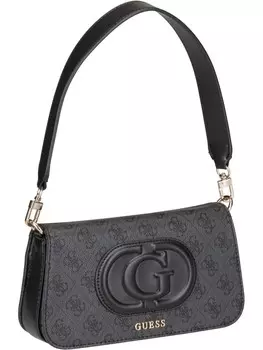 Наплечная сумка Guess Schultertasche Eco Mietta Logo 51320, цвет Coal Logo/Black