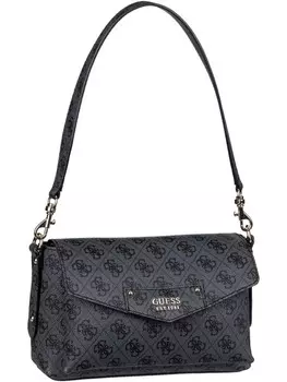 Наплечная сумка Guess Umhngetasche Eco Brenton Flap 39019, цвет Coal Logo
