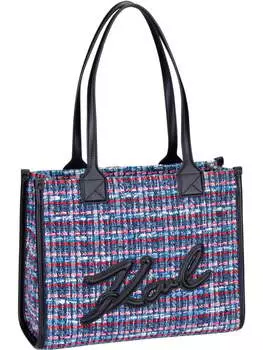 Наплечная сумка Karl Lagerfeld, цвет blue/red multi