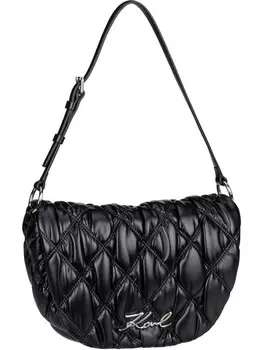 Наплечная сумка Karl Lagerfeld Schultertasche K/Signature Kuilt Flap SHB, черный