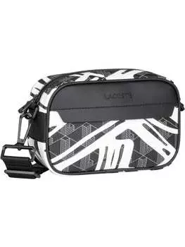 Наплечная сумка Lacoste, цвет print blanc/mono noir