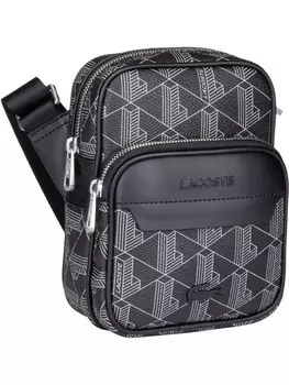 Наплечная сумка Lacoste Umhngetasche The Blend Small NH4409LX, цвет Monogramm Noir Gris
