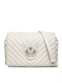 Наплечная сумка Love Click Mini AI 23-24 PLTT 100067 Pinko, экрю