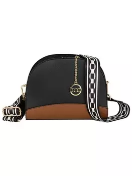 Наплечная сумка Mia Tomazzi Leder-Umhngetasche, цвет Schwarz/Cognac