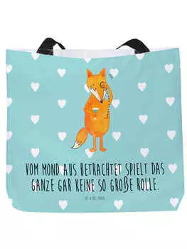 Наплечная сумка Mr. & Mrs. Panda, цвет trkis pastell