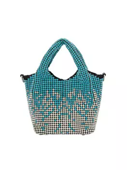 Наплечная сумка myMo at night, цвет turquoise silver