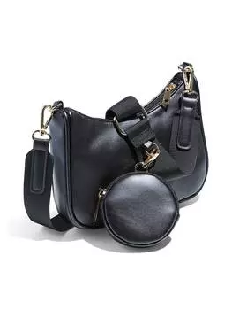 Наплечная сумка Pieces, черный