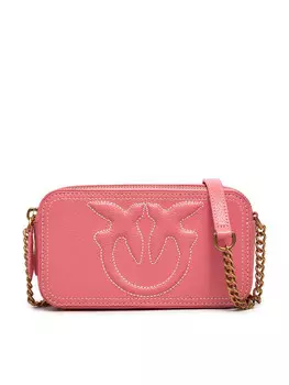 Наплечная сумка PINKO Pelle Bottalata 103799, розовый