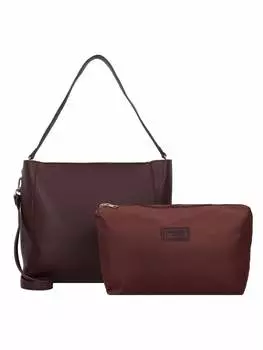 Наплечная сумка Seidenfelt Persby Schultertasche 40 cm, цвет very dark red-gold